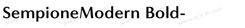 SempioneModern Bold字体转换